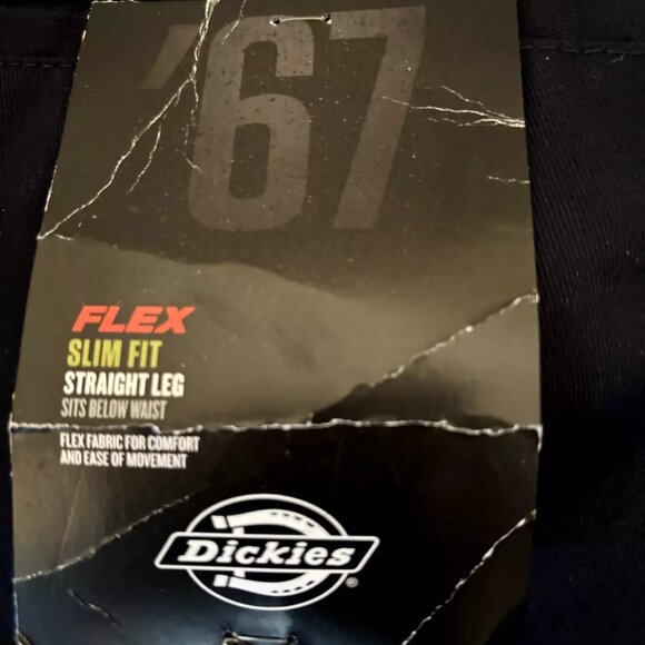 Dickies Mens Blue Flex Slim Fit Straight Leg Size 32x32 - Picture 6 of 8